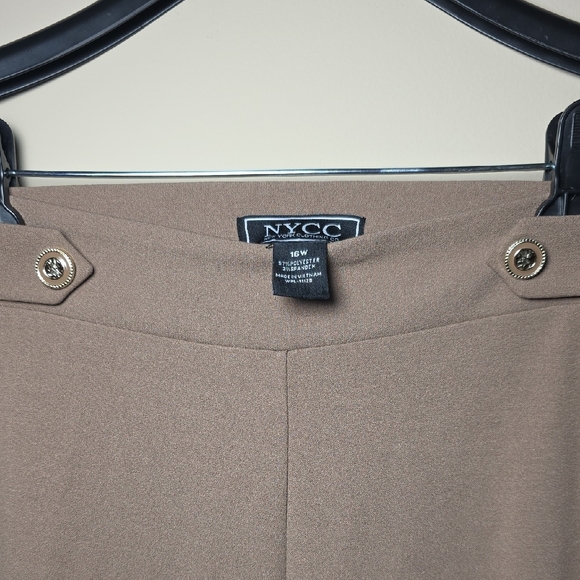 NYCC Elegant Taupe Ankle Pants - Picture 2 of 4